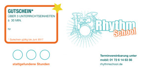 Gutschein RHYTHMSCHOOL Mainz